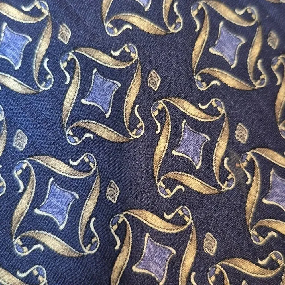 Valentino Silk Tie Geometric Men Necktie Italy